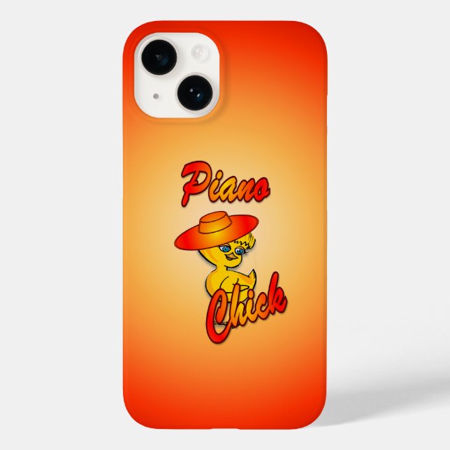 Funda De Case-Mate Para iPhone Piano Chick #5 (Reverso )