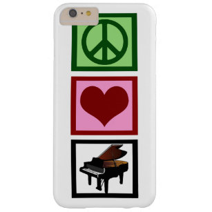 Funda Barely There Para Phone 6 Plus Piano del amor de la paz