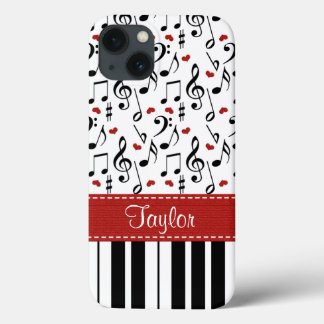 Funda Para iPhone 13 Piano nota musical
