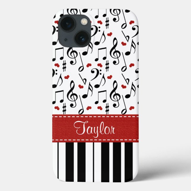 Funda De Case-Mate Para iPhone Piano nota musical (Reverso)