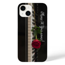 Piano personalizado con una rosa roja - romántico