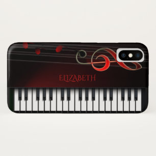 Funda Para iPhone X Piano y Treble Clef