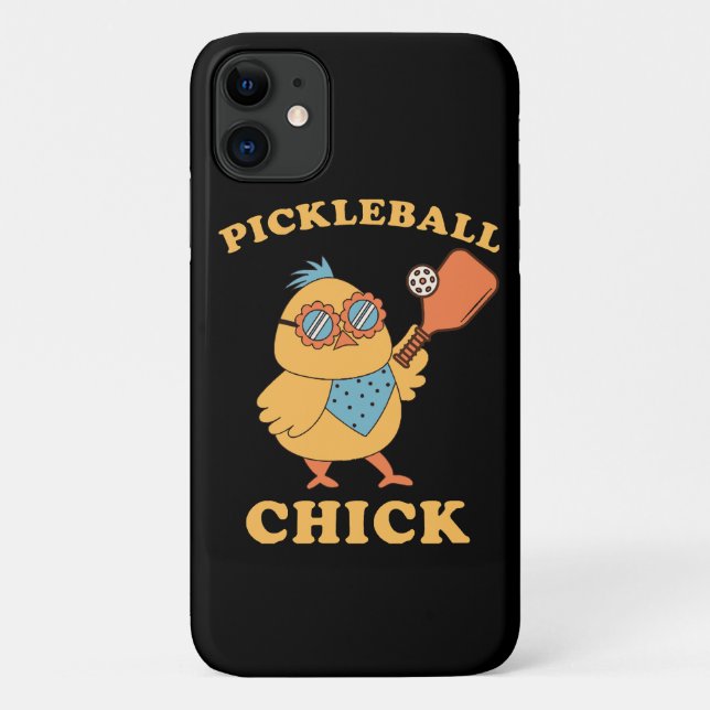 Funda De Case-Mate Para iPhone Pickleball Chick - retro (Reverso)