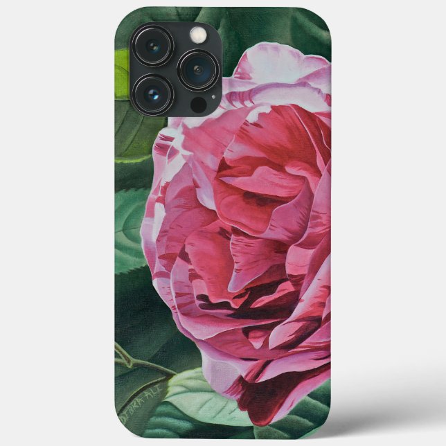 Funda De Case-Mate Para iPhone Pico rosa floral (Reverso )