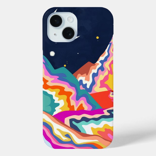 Funda De Case-Mate Para iPhone Picos cromáticos (Reverso )