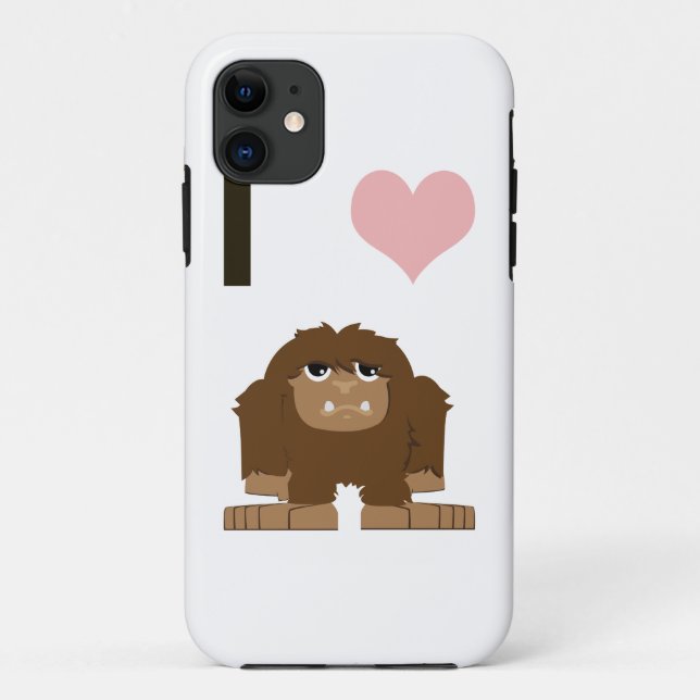 Funda De Case-Mate Para iPhone Pie grande del corazón (Reverso)