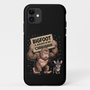 Funda Para iPhone 11 Pie grande es celosa de mi Chihuahua