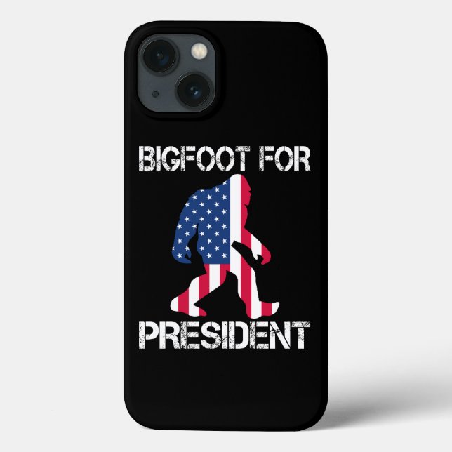 Funda De Case-Mate Para iPhone Pie Grande Para El Presidente Funny Bigfoot (Reverso)