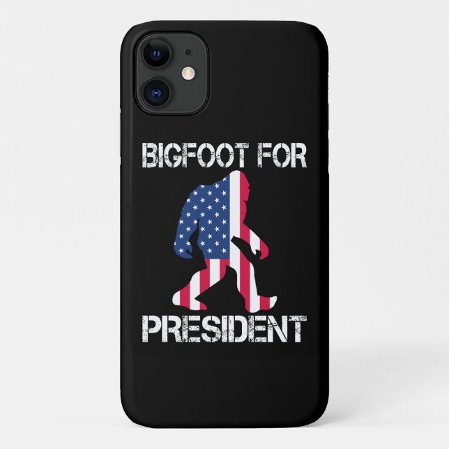 Funda De Case-Mate Para iPhone Pie Grande Para El Presidente Funny Bigfoot (Reverso)