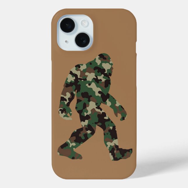 Funda De Case-Mate Para iPhone Pie Grande Sasquatch Camuflaje (Reverso )