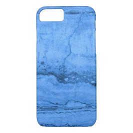 Funda Para iPhone 8/7 Piedra azul granito azul mármol azul