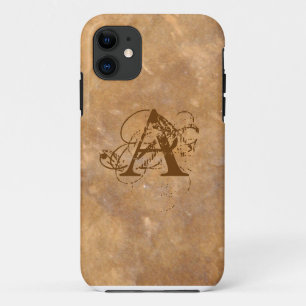 Funda Para iPhone 11 Piedra Clásica Como Monograma