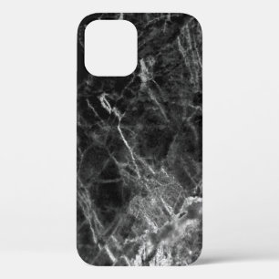 Funda Para iPhone 12 Piedra de fondo de textura negra
