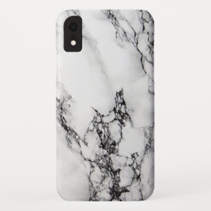 Funda Para iPhone XR Piedra de mármol blanco gris