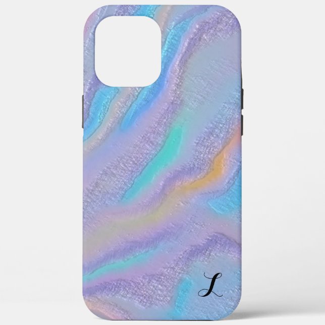 Funda De Case-Mate Para iPhone Piedra iridiscente mezmerizante (Reverso )