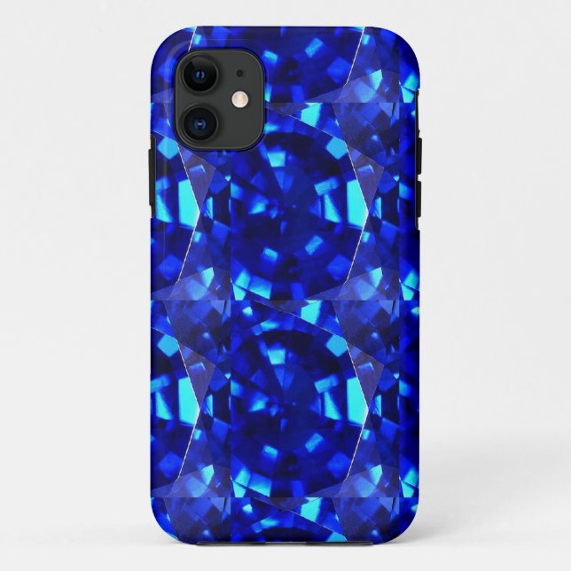 Funda De Case-Mate Para iPhone piedra preciosa azul (Reverso)