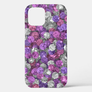 Funda Para iPhone 12 Pro Piedra rosa y púrpura suelta