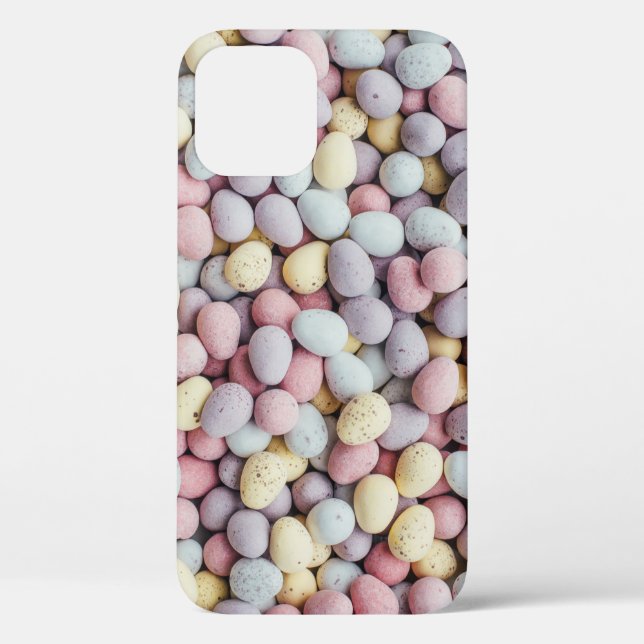 Funda De Case-Mate Para iPhone Piedras blancas, violetas y amarillas (Reverso )