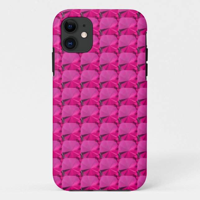 Funda De Case-Mate Para iPhone piedras preciosas rosadas (Reverso)