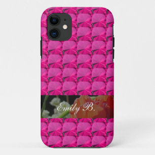 Funda Para iPhone 11 piedras preciosas rosadas