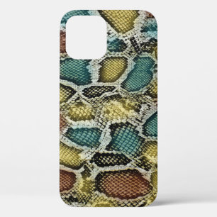 Funda Para iPhone 12 Piel colorida de serpiente: diseño sin costura.