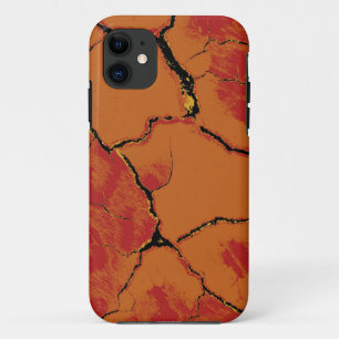 Funda Para iPhone 11 piel de animal con superposición de grieta