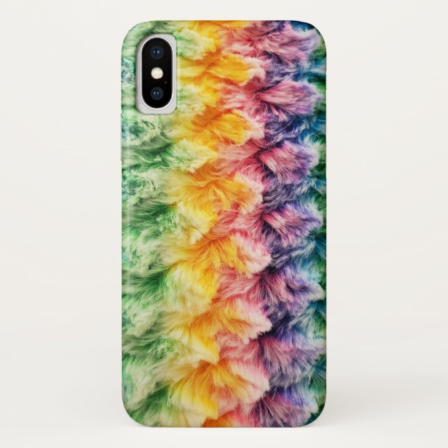 Funda De Case-Mate Para iPhone piel de arcoiris (Reverso)