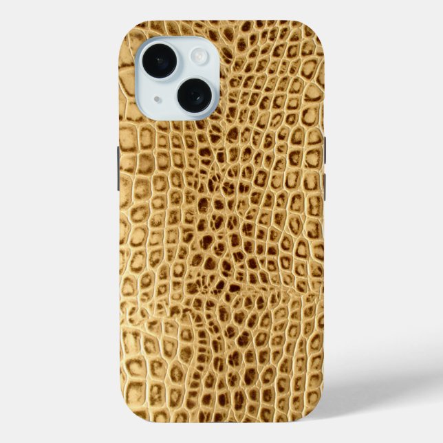 Funda De Case-Mate Para iPhone piel de cocodrilo de cuero de caimán silvestre (Reverso )