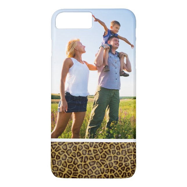 Funda De Case-Mate Para iPhone Piel de encargo del leopardo de la foto (Reverso)