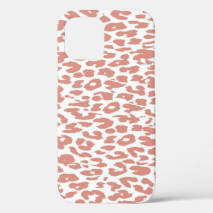 Funda Para iPhone 12 Pro Piel de impresión de leopardo rosa