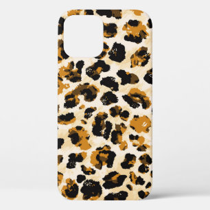 Funda Para iPhone 12 Piel de leopardo acuático, gradiente de tintes.