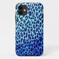 Piel de piel de piel de piel de leopardo azul