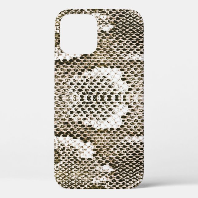 Funda De Case-Mate Para iPhone Piel de Python: Diseño de Patrón Animal (Reverso )