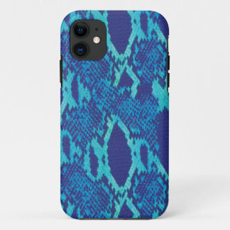 Funda Para iPhone 11 Piel de serpiente en estuche para iPhone Blue Fund