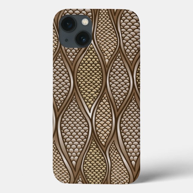 Funda De Case-Mate Para iPhone Piel de serpiente estilizada (Reverso)