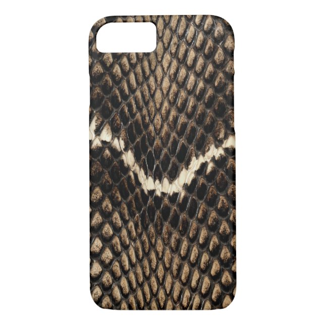 Funda De Case-Mate Para iPhone Piel de serpiente Faux Cobra (Reverso)