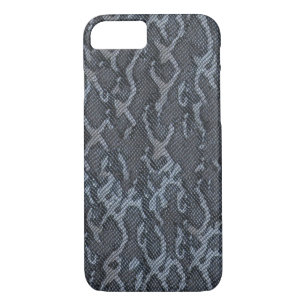 Funda Para iPhone 8/7 Piel de serpiente gris azul