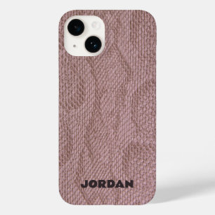 Funda Para iPhone 14 De Case-Mate Piel de serpiente rosa