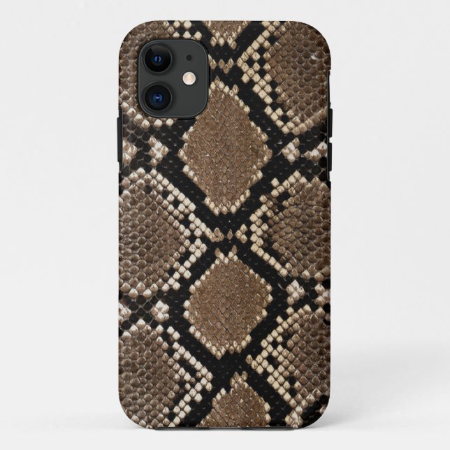Funda De Case-Mate Para iPhone Piel Diamond Back Rattlessnake (Reverso)