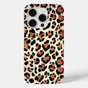 Funda Para iPhone 15 Pro Piel leopardo