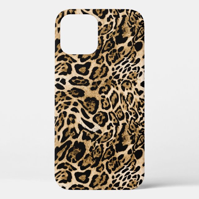 Funda De Case-Mate Para iPhone Piel leopardo africana: Textura animal sin mar (Reverso )