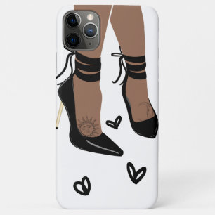 Funda Para iPhone 11 Pro Max Piel Morena Tacones Oscuros Sol Luna Chic Femenino