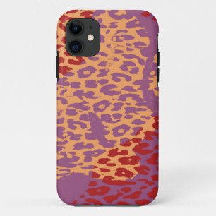 title_seo2 Piel retro morado amarillo marrón leopardo de la p