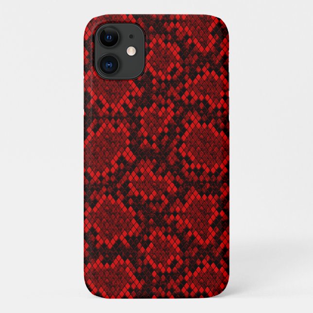 FUNDA DE Case-Mate PARA iPhone PIEL ROJA PYTHON (Reverso)