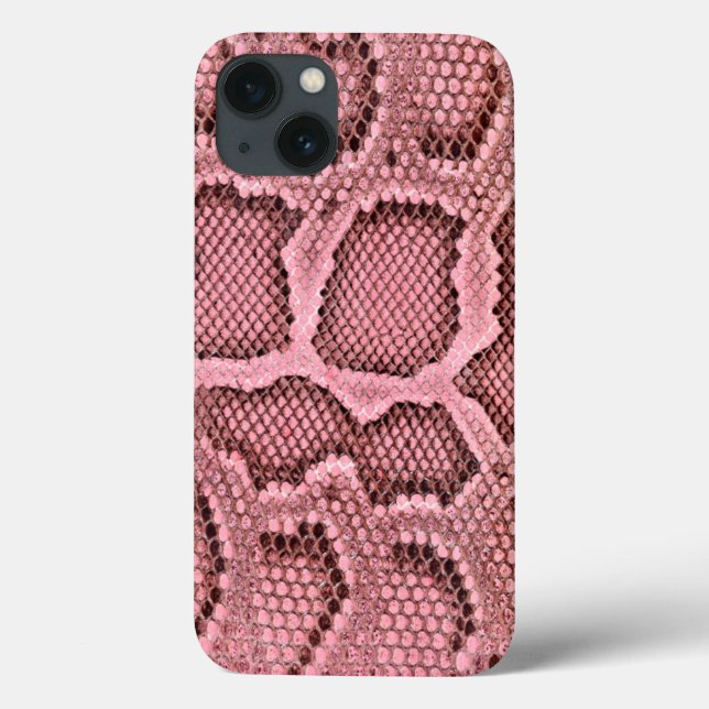 Funda De Case-Mate Para iPhone Piel rosada de serpiente (Reverso)