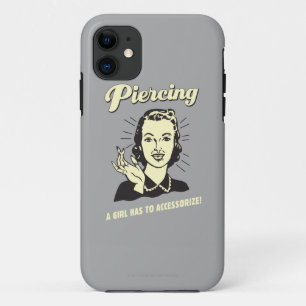 Funda Para iPhone 11 Piercing: Un Chica tiene que acceder