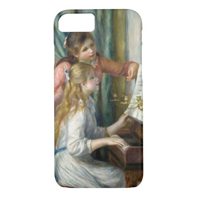 Funda De Case-Mate Para iPhone Pierre Renoir - Jóvenes Chicas en Piano (Reverso)