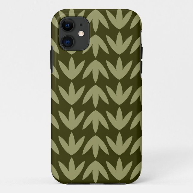 Funda De Case-Mate Para iPhone Pies de pájaro - Khaki y Dk Olive.pdf (Reverso)