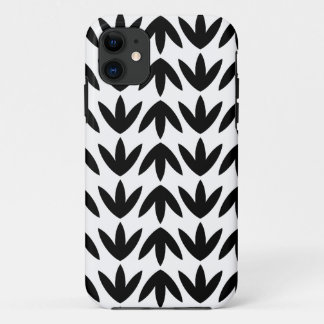 Funda Para iPhone 11 Pies de pájaro - Negro sobre blanco