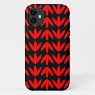Funda Para iPhone 11 Pies de pájaro - Rojo y Negro.pdf